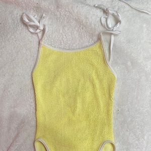 Hunza G vintage yellow one piece